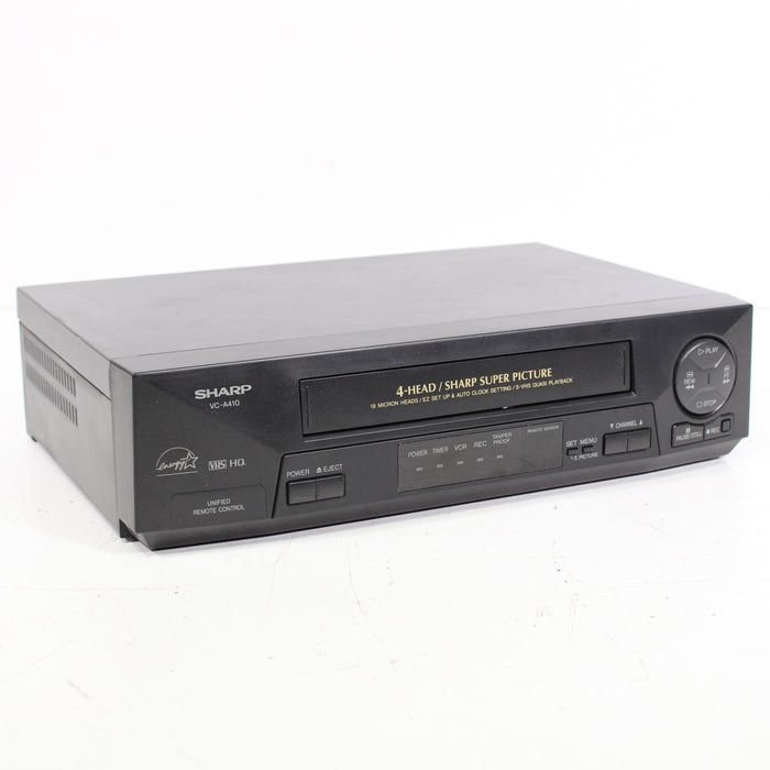 Sharp VC-A410 4-Head VCR Video Cassette Recorder-VCRs-SpenCertified-vintage-refurbished-electronics