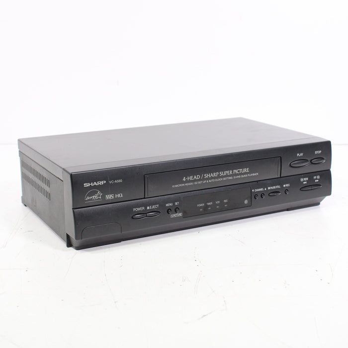 Sharp VC-A560 4-Head VCR Video Cassette Recorder S-VHS Quasi Playback-VCRs-SpenCertified-vintage-refurbished-electronics