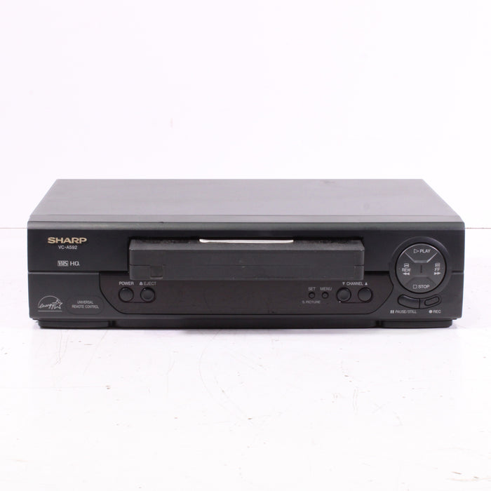 Sharp VC-A592U 4-Head Mono VHS/VCR (1999)-VCRs-SpenCertified-vintage-refurbished-electronics
