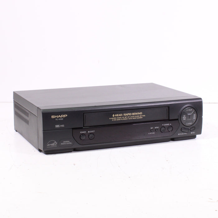 Sharp VC-A592U 4-Head Mono VHS/VCR (1999)-VCRs-SpenCertified-vintage-refurbished-electronics