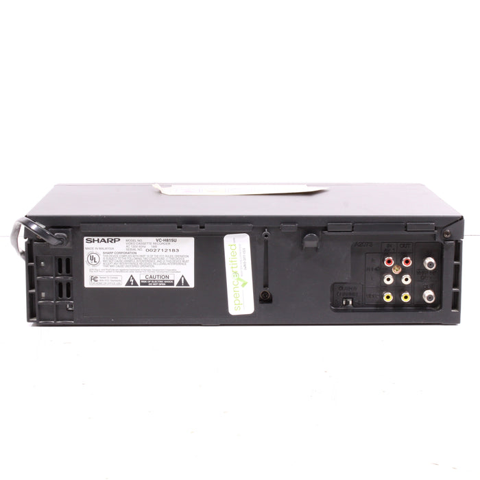 Sharp VC-H815U 4-Head Hi-Fi Stereo VCR Video Cassette Recorder SQPB S-VHS Quasi Playback-VCRs-SpenCertified-vintage-refurbished-electronics