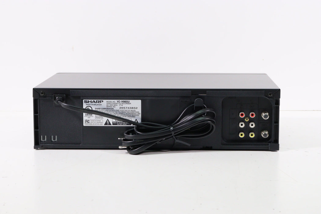 Sharp VC-H965U 4-Head Hi-Fi Stereo VCR VHS Player in Original Box-VCRs-SpenCertified-vintage-refurbished-electronics