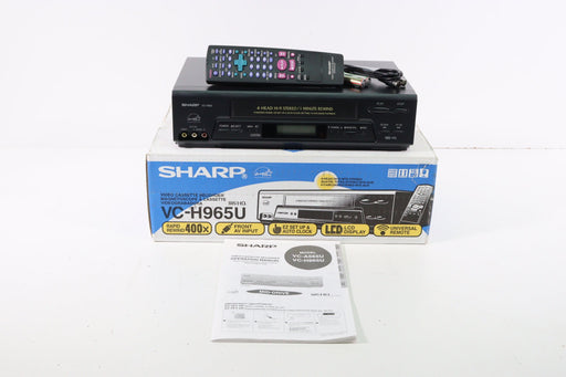 Sharp VC-H965U 4-Head Hi-Fi Stereo VCR VHS Player in Original Box-VCRs-SpenCertified-vintage-refurbished-electronics