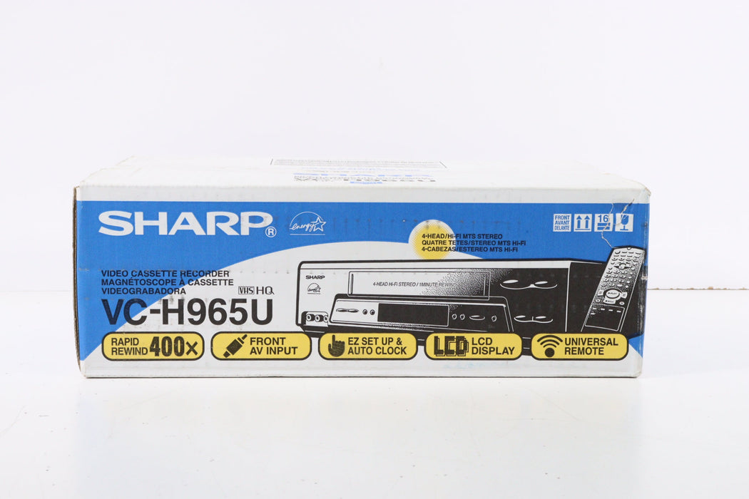 Sharp VC-H965U 4-Head Hi-Fi Stereo VCR VHS Player in Original Box-VCRs-SpenCertified-vintage-refurbished-electronics