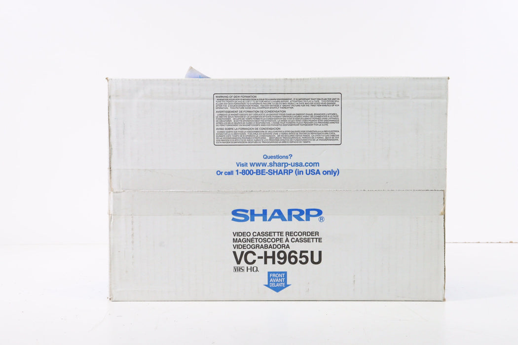 Sharp VC-H965U 4-Head Hi-Fi Stereo VCR VHS Player in Original Box-VCRs-SpenCertified-vintage-refurbished-electronics