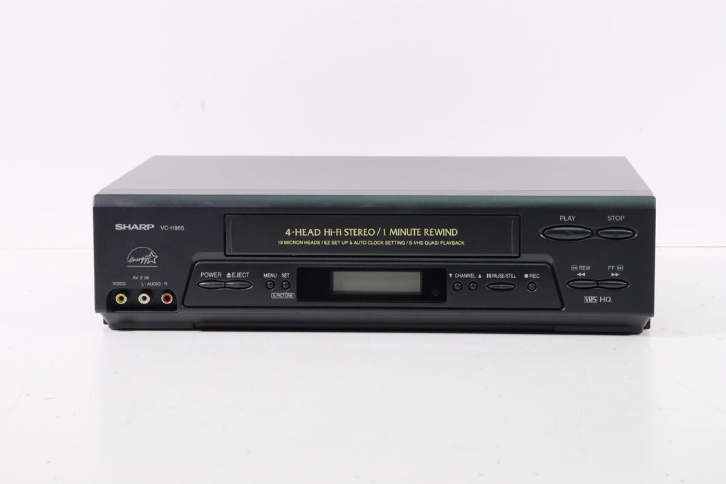 Sharp VC-H965U 4-Head Hi-Fi Stereo VCR VHS Player in Original Box-VCRs-SpenCertified-vintage-refurbished-electronics