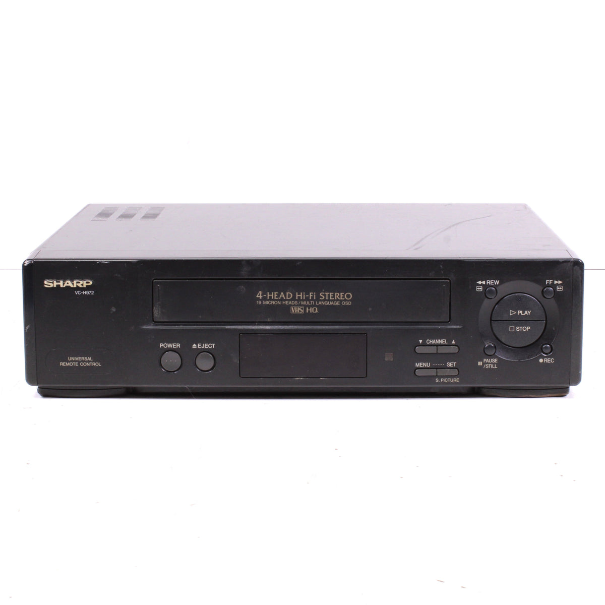 Sharp VC-H972 4-Head Hi-Fi Stereo VCR Video Cassette Recorder