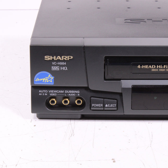 Sharp VC-H984U 4-Head Hi-Fi Stereo VHS VCR-VCRs-SpenCertified-vintage-refurbished-electronics