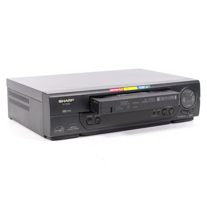 Sharp VC-H992 4-Head Hi-Fi Stereo VCR Rapid Rewind (1999)-VCRs-SpenCertified-vintage-refurbished-electronics