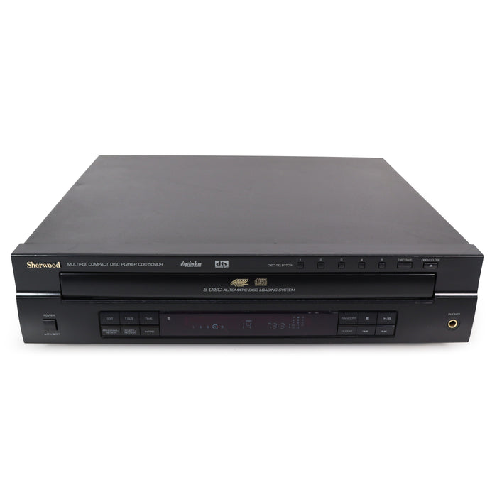 Sherwood CDC-5090R 5-Disc Carousel CD Player-Electronics-SpenCertified-refurbished-vintage-electonics