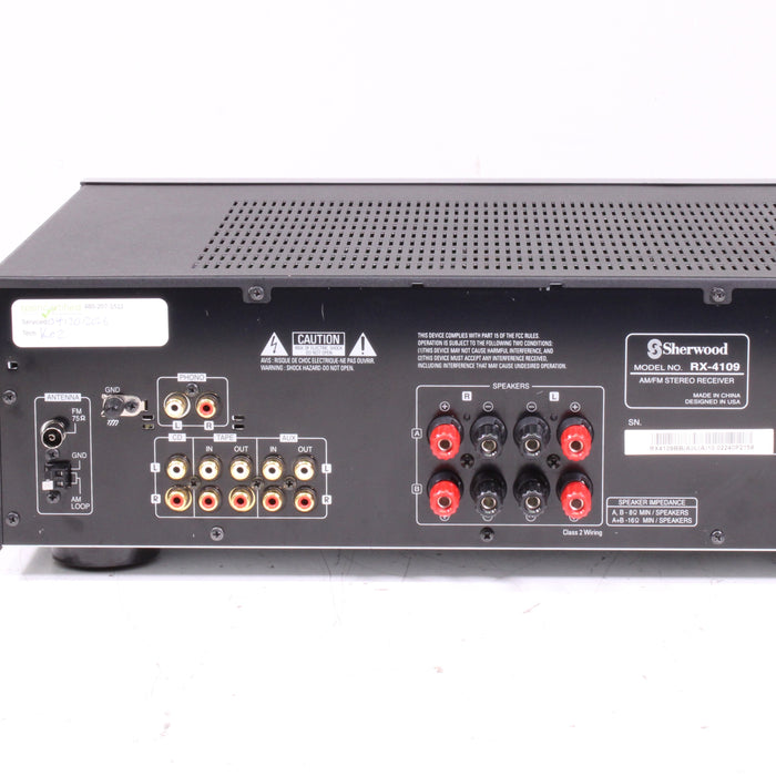 Sherwood RX-4109 AM/FM Stereo Receiver with Phono-Audio & Video Receivers-SpenCertified-vintage-refurbished-electronics