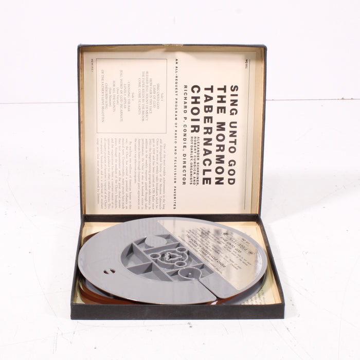 Sing Unto God – The Mormon Tabernacle Choir All-Request Program of Radio and Television Favorites Reel to Reel Tape 7" 1/4" 7½ IPS Columbia Masterworks-Reel-to-Reel Tape-SpenCertified-vintage-refurbished-electronics