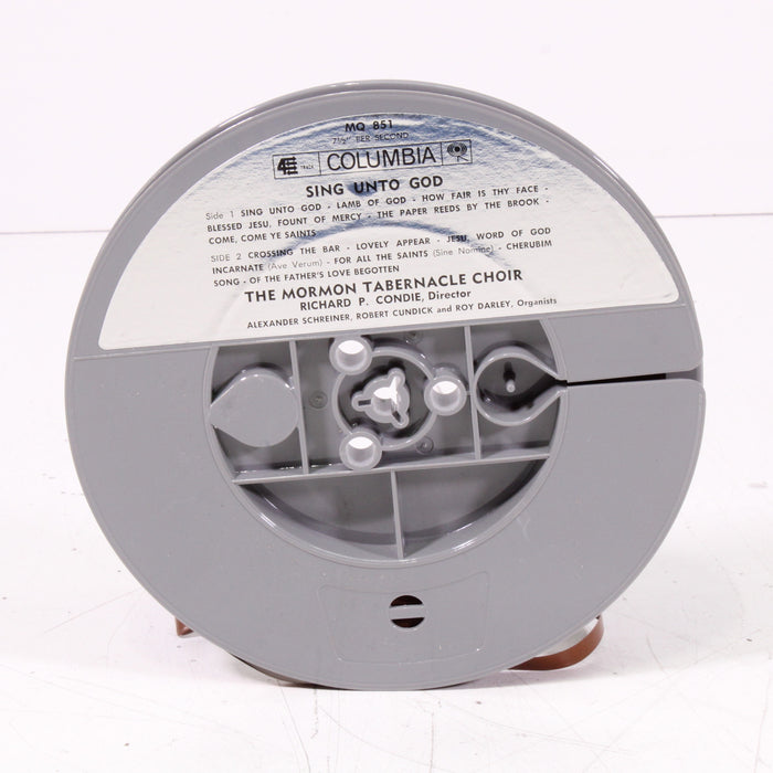 Sing Unto God – The Mormon Tabernacle Choir All-Request Program of Radio and Television Favorites Reel to Reel Tape 7" 1/4" 7½ IPS Columbia Masterworks-Reel-to-Reel Tape-SpenCertified-vintage-refurbished-electronics