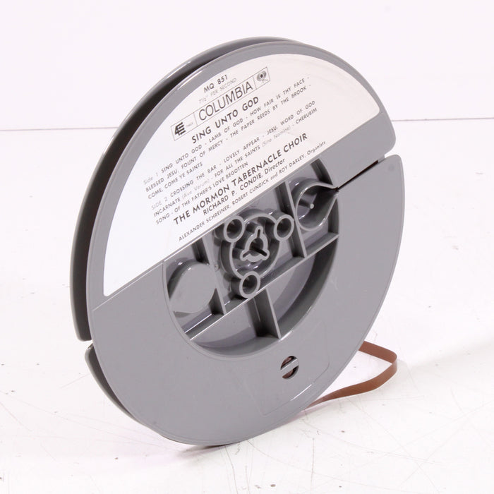 Sing Unto God – The Mormon Tabernacle Choir All-Request Program of Radio and Television Favorites Reel to Reel Tape 7" 1/4" 7½ IPS Columbia Masterworks-Reel-to-Reel Tape-SpenCertified-vintage-refurbished-electronics