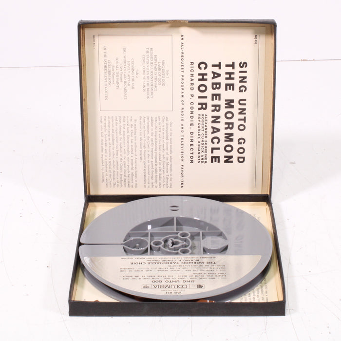 Sing Unto God – The Mormon Tabernacle Choir All-Request Program of Radio and Television Favorites Reel to Reel Tape 7" 1/4" 7½ IPS Columbia Masterworks-Reel-to-Reel Tape-SpenCertified-vintage-refurbished-electronics