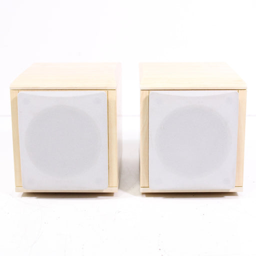 Small Compact Speaker Pair Back Ported Pale Oak-Speakers-SpenCertified-vintage-refurbished-electronics