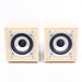 Small Compact Speaker Pair Back Ported Pale Oak-Speakers-SpenCertified-vintage-refurbished-electronics