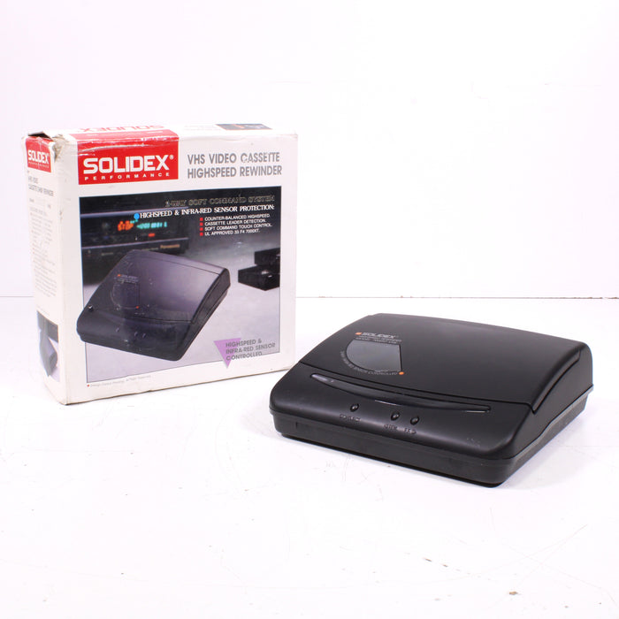 Solidex 7000XT 2-Way VHS Video Cassette Rewinder RW/FF High Speed Rewinding (1991)-VHS Rewinders-SpenCertified-vintage-refurbished-electronics