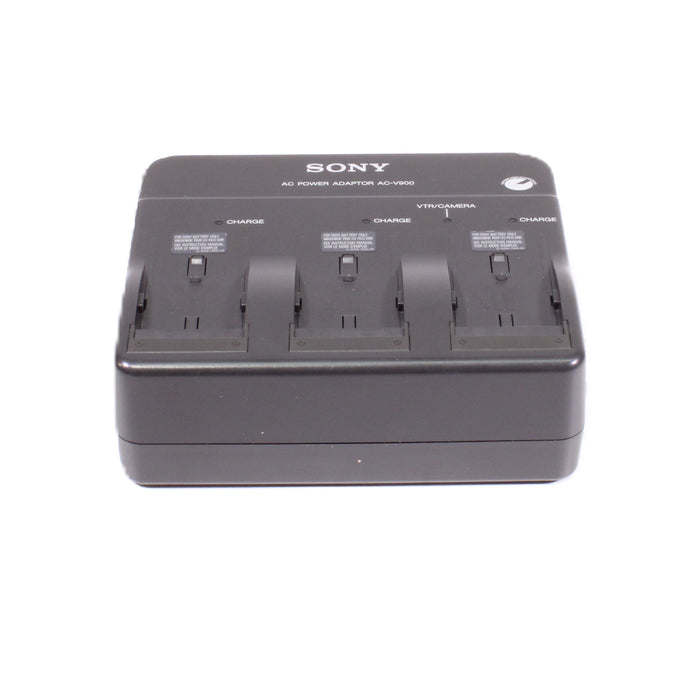 Sony AC-V900 Triple-Bay InfoLithium Battery Charger AC Power Adapter NP-F Series-Power Adapters & Chargers-SpenCertified-vintage-refurbished-electronics