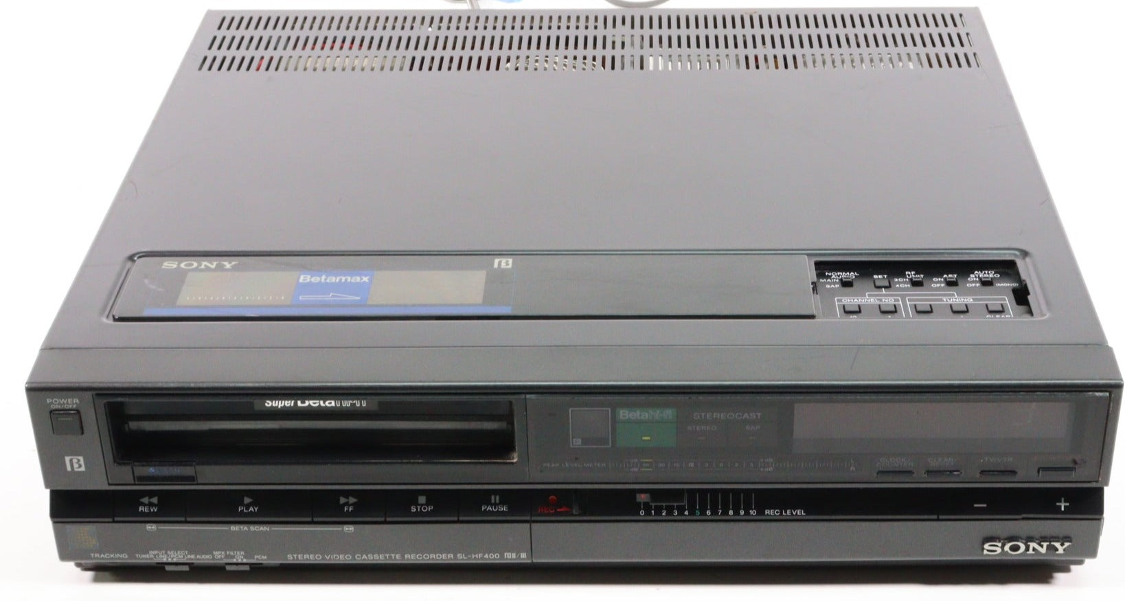 Sony Betamax SL-HF400 Hi-Fi VTR Video Tape Recorder and Player (AS IS)