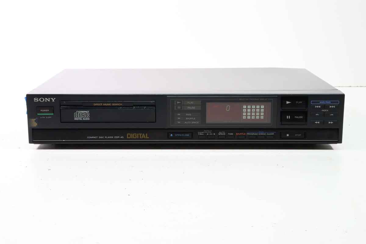 Sony CDP-45 CD Compact Disc Player with Direct Music Search (TRAY DOES ...