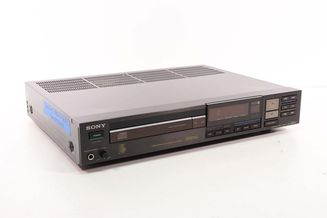 SONY CDP-520ES Compact Disc Player (Doesn't Open/Skips)-CD Players & Recorders-SpenCertified-vintage-refurbished-electronics