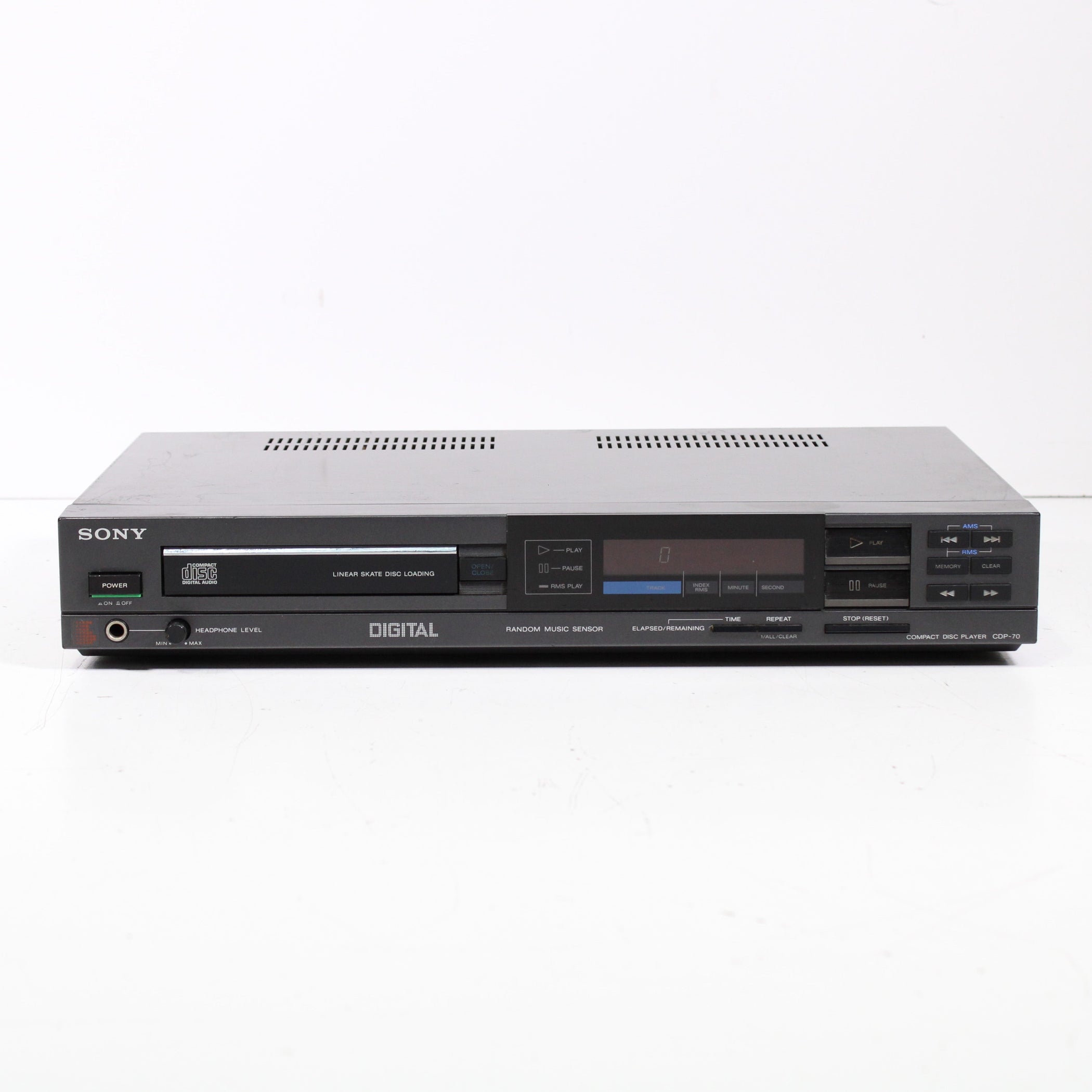 Sony CDP-70 Single Disc CD Player with RMS Random Music Sensor (1986 ...