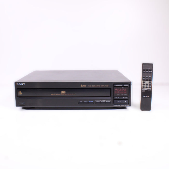 Sony CDP-C201 5-Disc CD Changer Carousel Disc Player AS-IS (1990)-CD Players & Recorders-SpenCertified-vintage-refurbished-electronics