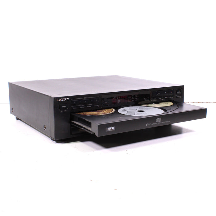 Sony CDP-C215 5-Disc CD Player Changer Pulse D/A Converter-CD Players & Recorders-SpenCertified-vintage-refurbished-electronics