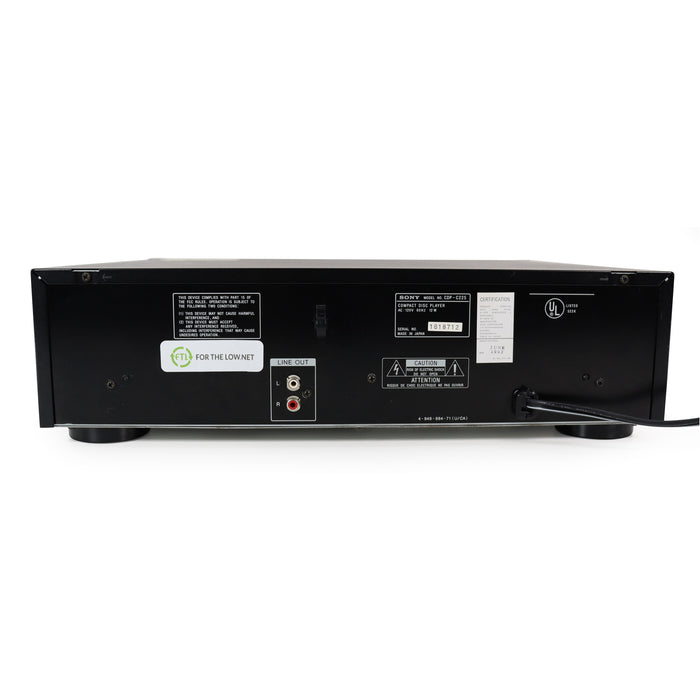 Sony CDP-C225 5-Disc Carousel CD Changer-Electronics-SpenCertified-refurbished-vintage-electonics
