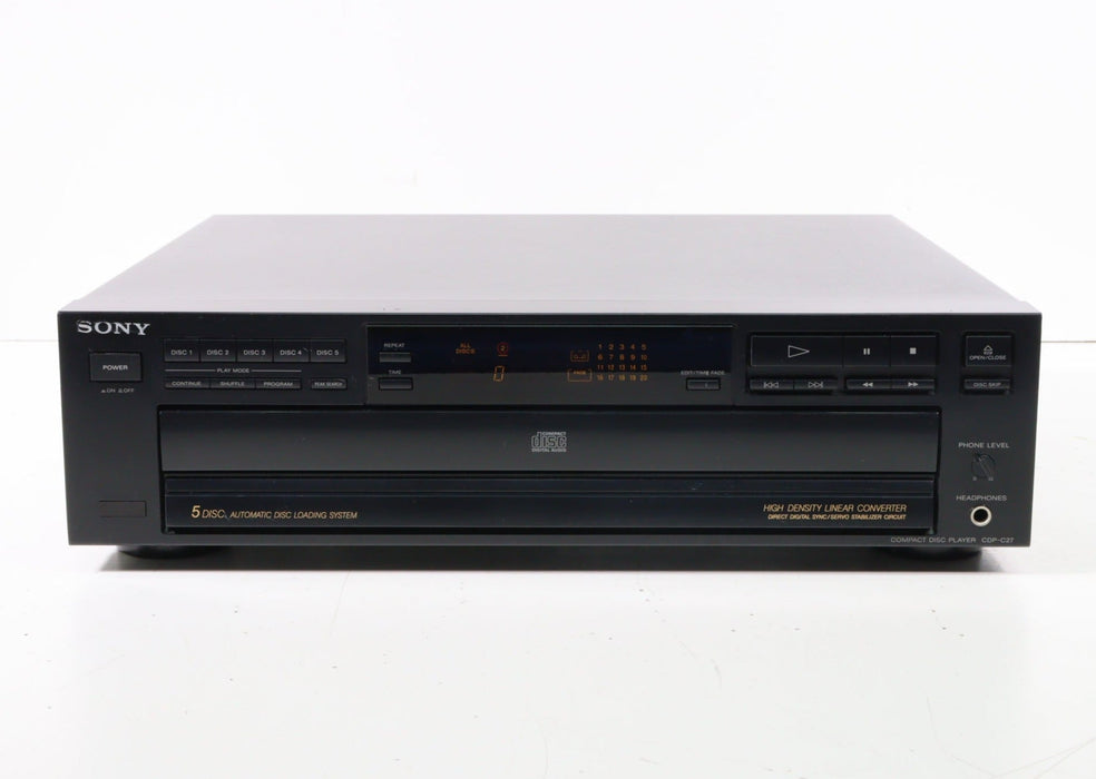 Sony CDP-C27 5-Disc CD Compact Disc Player Changer-CD Players & Recorders-SpenCertified-vintage-refurbished-electronics