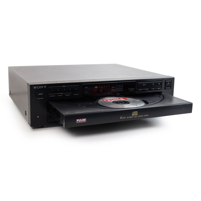 Sony CDP-C315 5-Disc Carousel CD Player Changer w/ Headphone Jack and High Density Linear Converter and Remote-Electronics-SpenCertified-refurbished-vintage-electonics