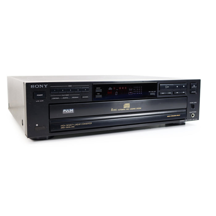 Sony CDP-C315 5-Disc Carousel CD Player Changer w/ Headphone Jack and High Density Linear Converter and Remote-Electronics-SpenCertified-refurbished-vintage-electonics