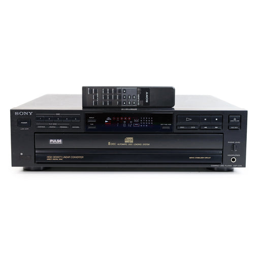 Sony CDP-C315 5-Disc Carousel CD Player Changer w/ Headphone Jack and High Density Linear Converter and Remote-Electronics-SpenCertified-refurbished-vintage-electonics