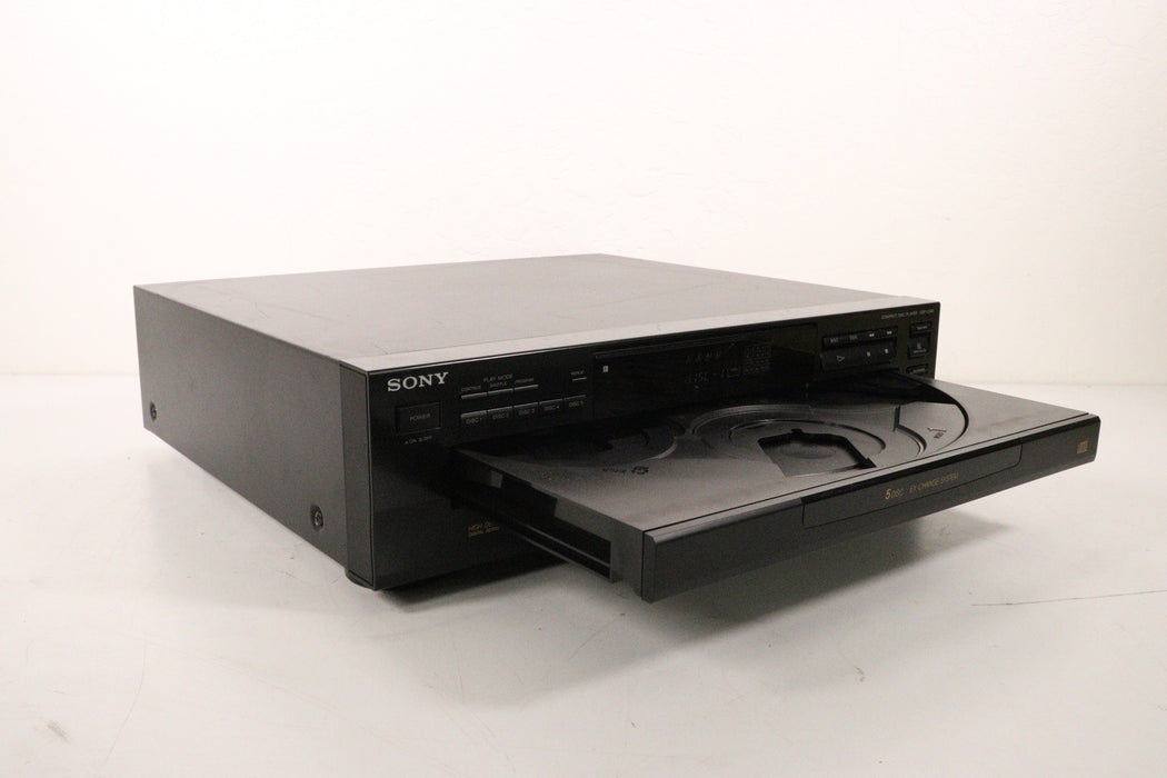 Sony CDP-C345 Compact Disc Player 5 Disc Carousel-CD Players & Recorders-SpenCertified-vintage-refurbished-electronics