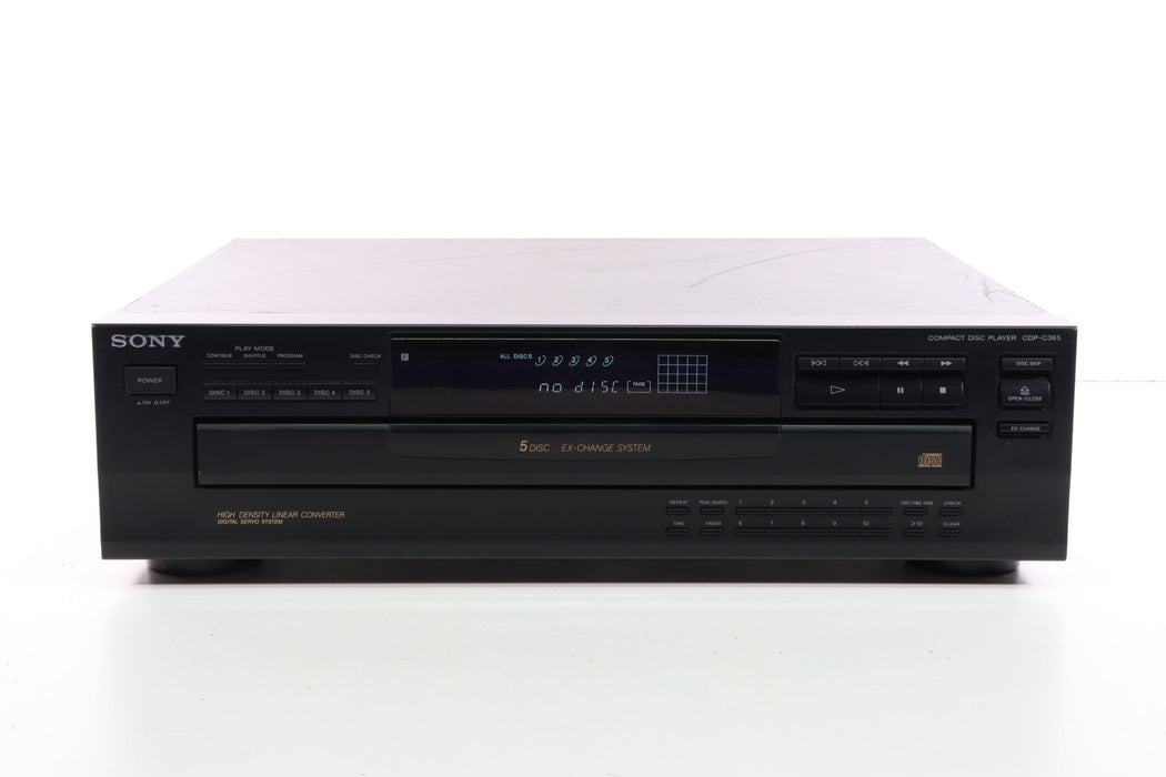 Sony CDP-C365 5 Disc CD Changer Player-CD Players & Recorders-SpenCertified-vintage-refurbished-electronics