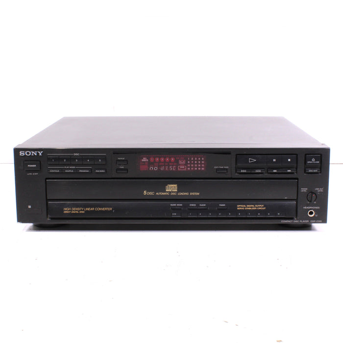 Sony CDP-C515 5-Disc CD Changer Compact Disc Player (1991)-CD Players & Recorders-SpenCertified-vintage-refurbished-electronics