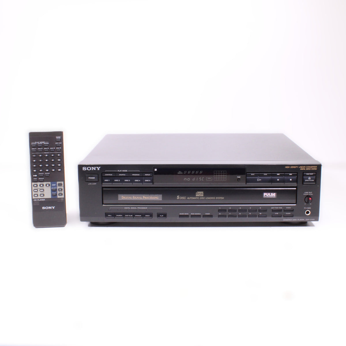 Sony CDP-C525 5 Disc CD Changer Player Carousel (1992) — SpenCertified