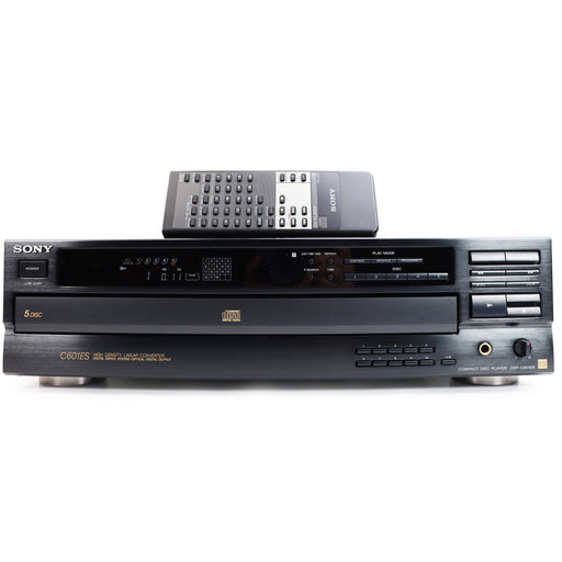 Sony CDP-C601ES 5 Disc CD Player with Remote-Electronics-SpenCertified-refurbished-vintage-electonics