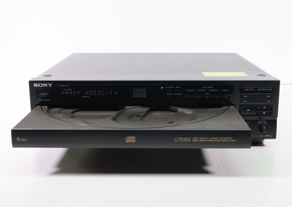 Sony CDP-C701ES 5-Disc CD Compact Disc Player Changer Made in Japan ...