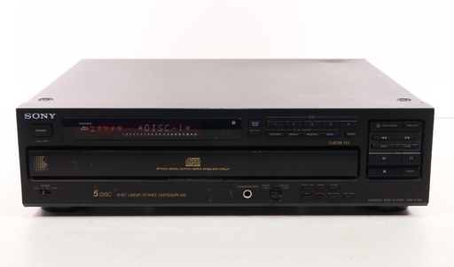 SONY 5 Disc CDP-C705 Multi CD Player Changer-CD Players & Recorders-SpenCertified-vintage-refurbished-electronics
