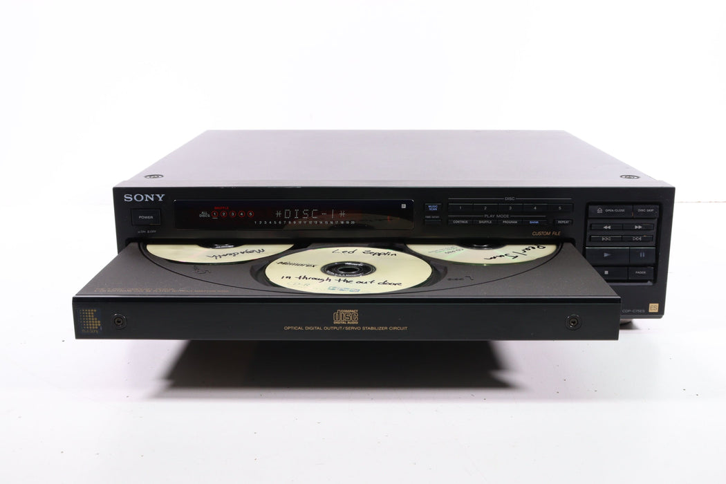 Sony CDP-C75ES 5 Disc CD Changer Compact Disc Player Made in Japan-CD Players & Recorders-SpenCertified-vintage-refurbished-electronics