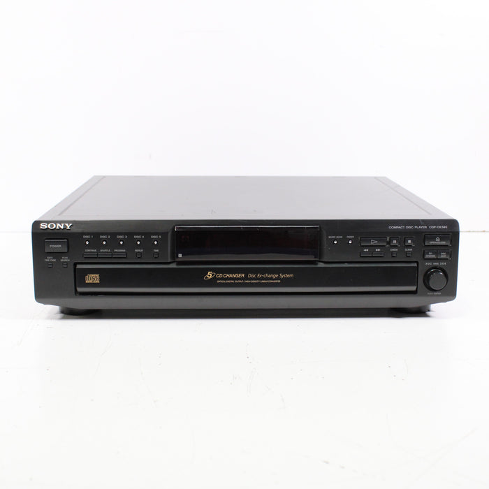 Sony CDP-CE345 5-Disc CD Compact Disc Changer Player AMS Automatic Music Search-CD Players & Recorders-SpenCertified-vintage-refurbished-electronics