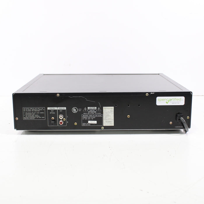 Sony CDP-CE345 5-Disc CD Compact Disc Changer Player AMS Automatic Music Search-CD Players & Recorders-SpenCertified-vintage-refurbished-electronics