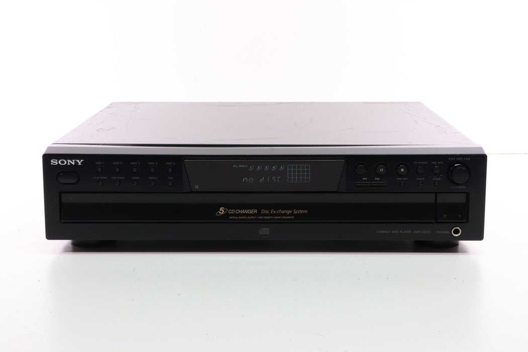 Sony CDP-CE375 5 Disc Carousel CD Player Changer w/ Optical Digital Audio and Disc Exchange (BEST SELLER)-Electronics-SpenCertified-Without-vintage-refurbished-electronics