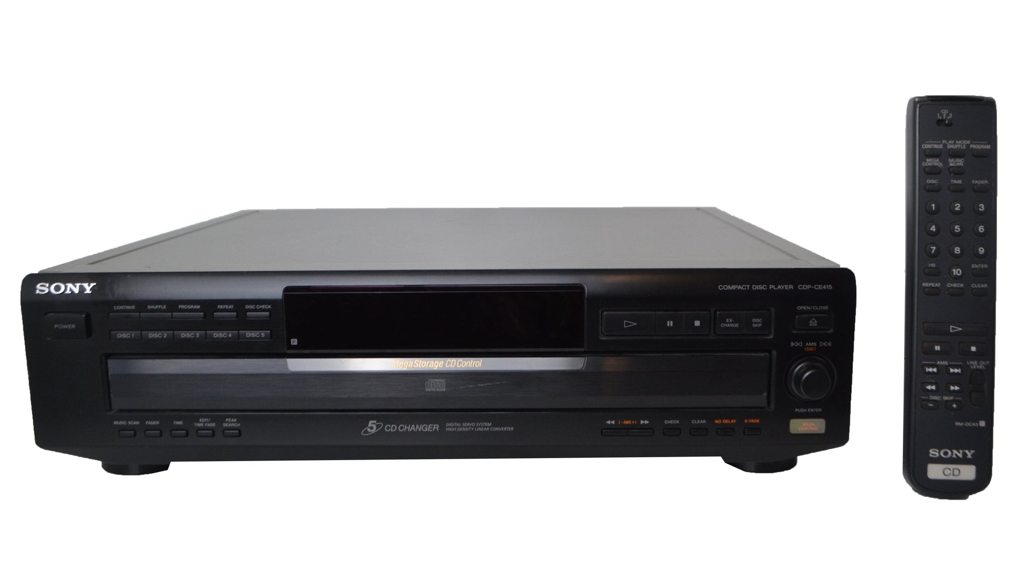 Sony CDP-CE415 5 Disc Carousel CD Changer — SpenCertified