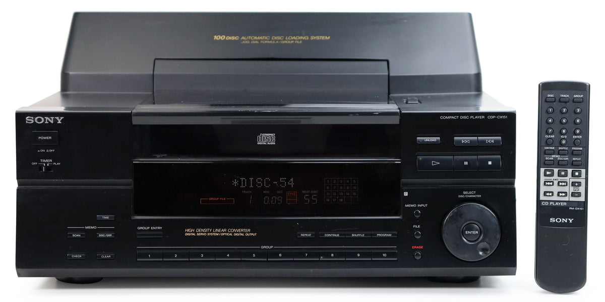 Sony CDP-CX151 Top Loading 100 Disc CD Carousel Changer Player