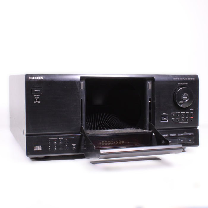 Sony CDP-CX153 100-Disc CD Player Changer Carousel w/ Timer Play and Optical Output (1995)-CD Players & Recorders-SpenCertified-vintage-refurbished-electronics