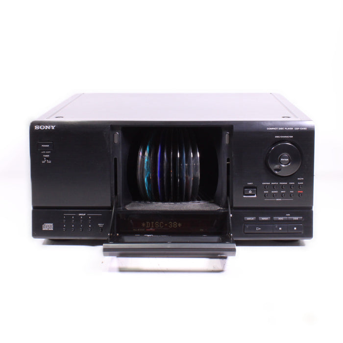 Sony CDP-CX153 100-Disc CD Player Changer Carousel w/ Timer Play and Optical Output (1995)-CD Players & Recorders-SpenCertified-vintage-refurbished-electronics