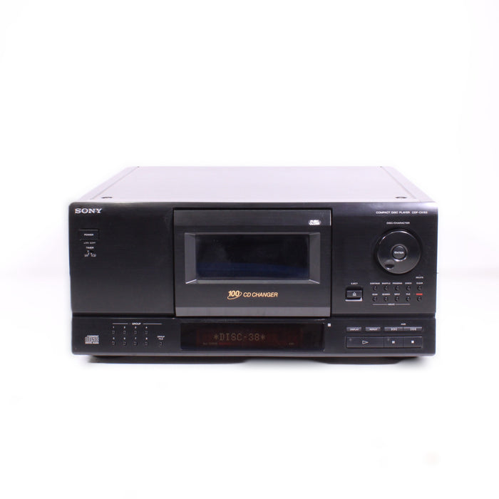Sony CDP-CX153 100-Disc CD Player Changer Carousel w/ Timer Play and Optical Output (1995)-CD Players & Recorders-SpenCertified-vintage-refurbished-electronics